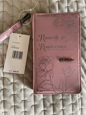 Betsey Johnson Pink Floral Wristlet Wallet